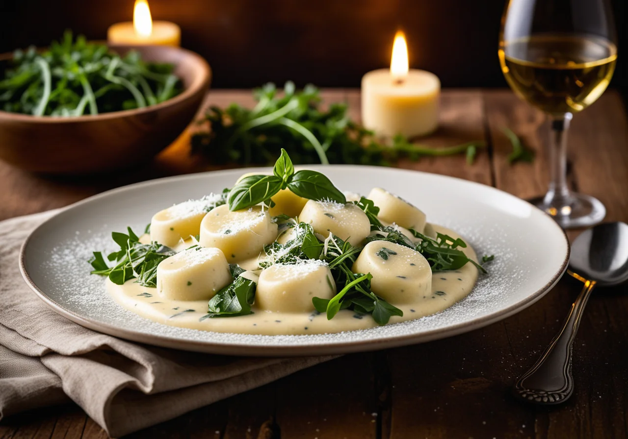 Gnocchi with Cheese Sauce