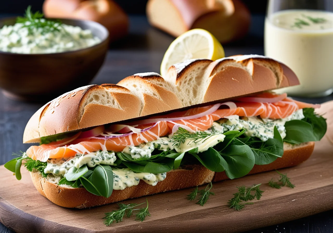 Whole‑Grain Salmon Sandwich