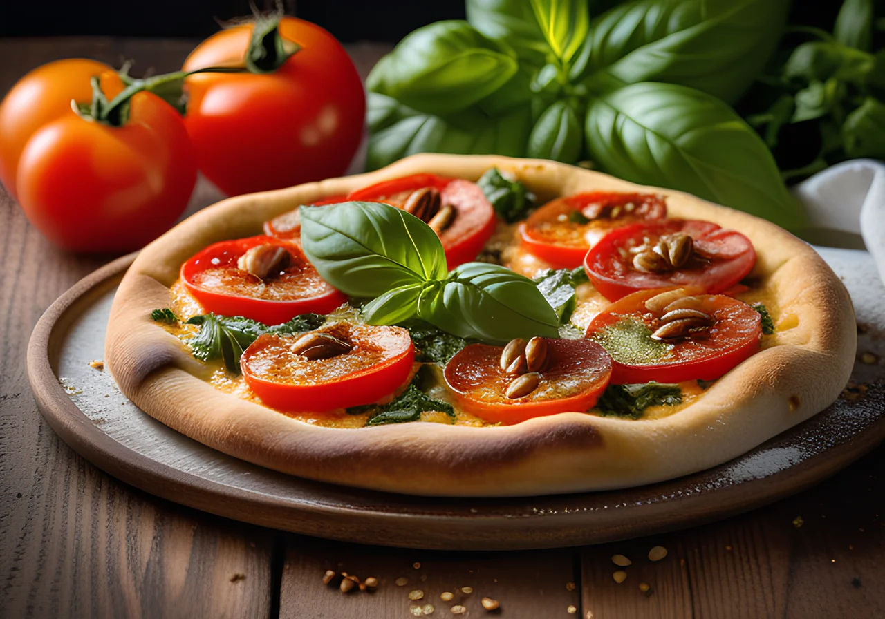 Vegetarian Pizza with Pistou