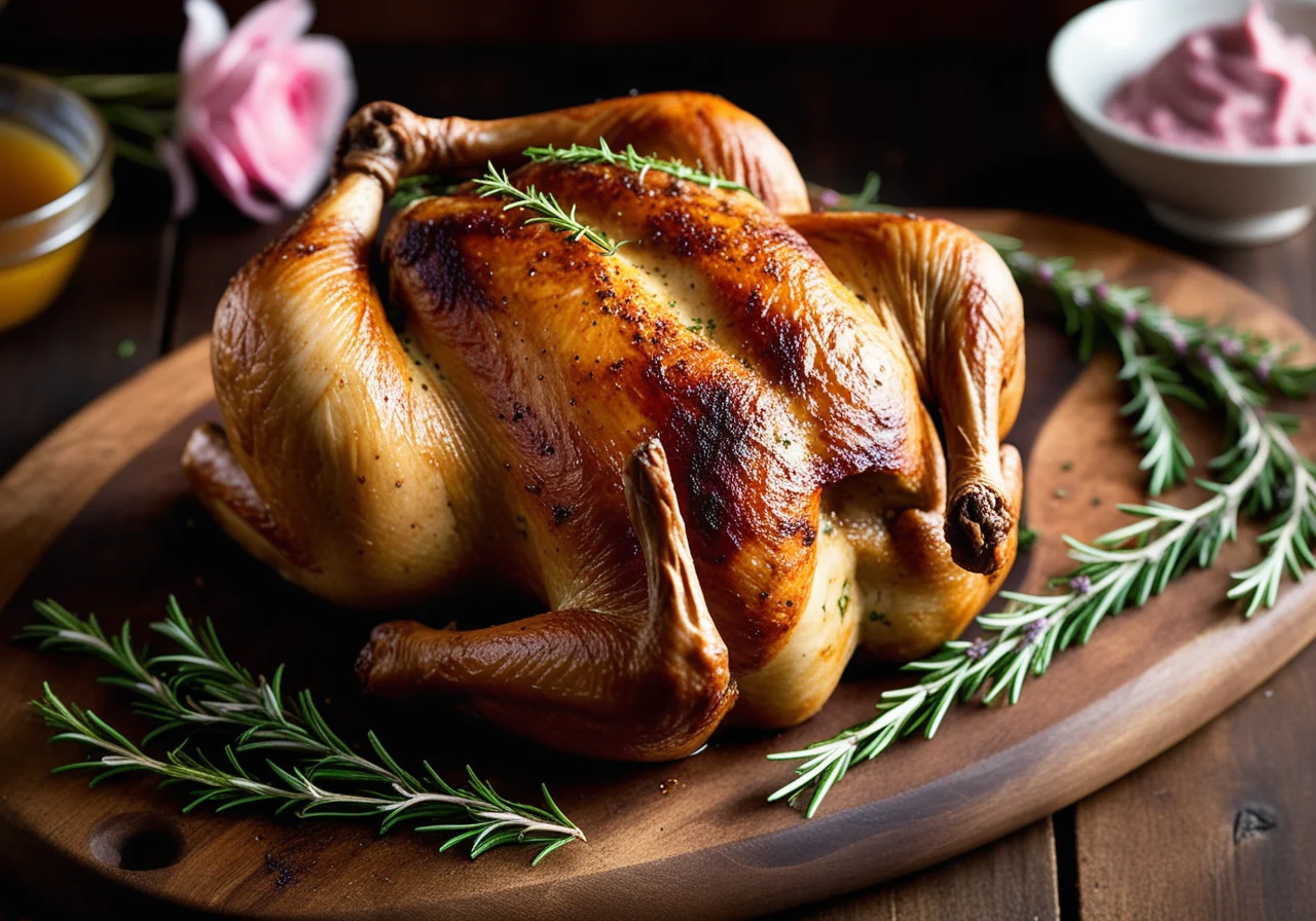 Roasted Chicken with Herbs French Style