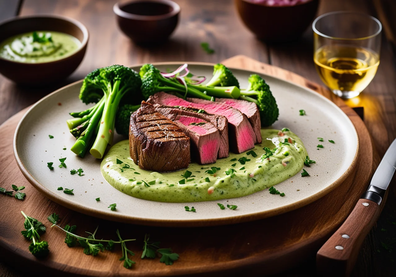 Steak with Broccoli