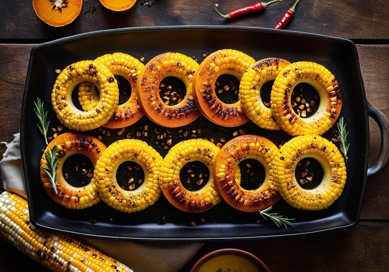 Grilled Corn and Pumpkin