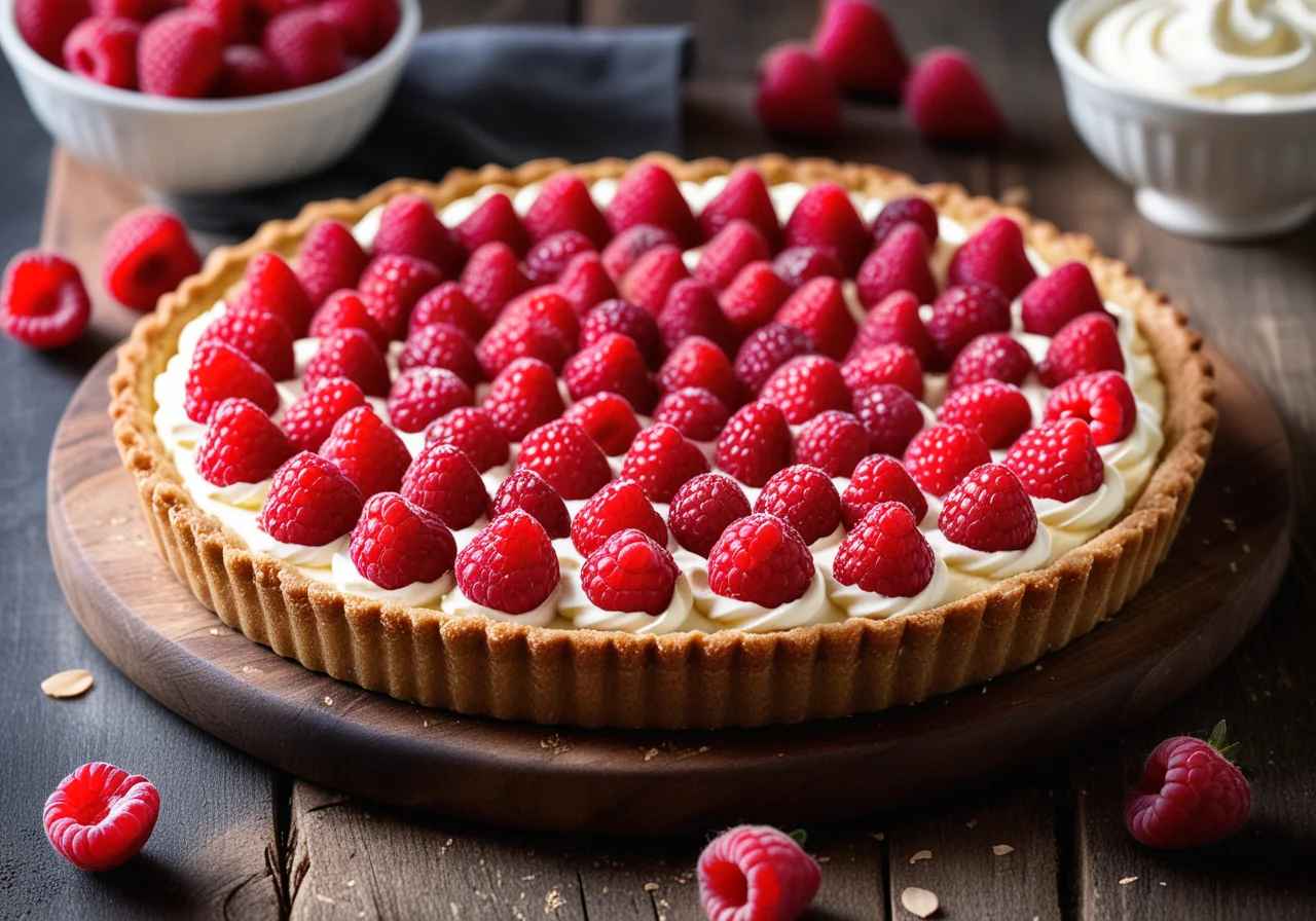 Cream Cheese Raspberry Tart