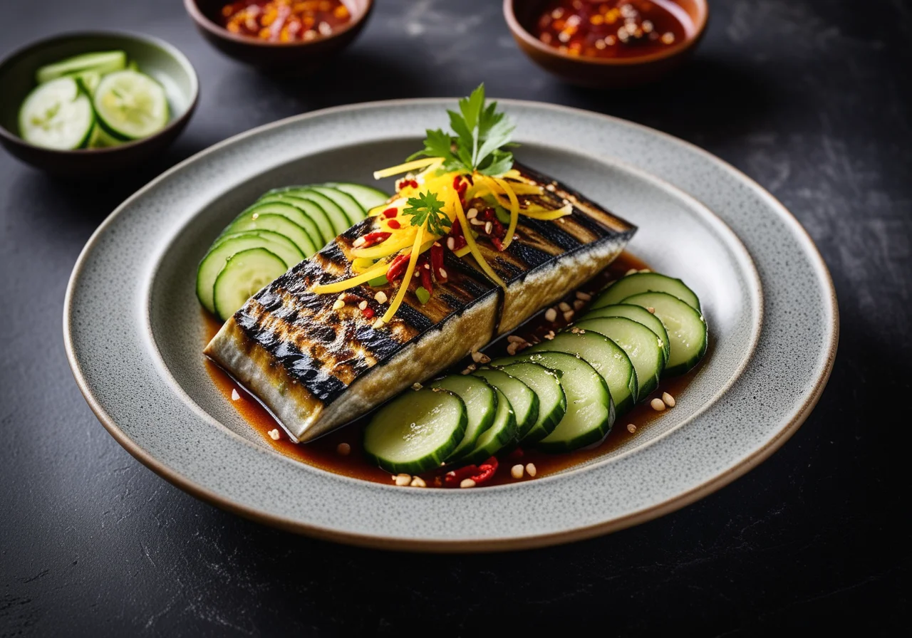 Mackerel with Cucumbers