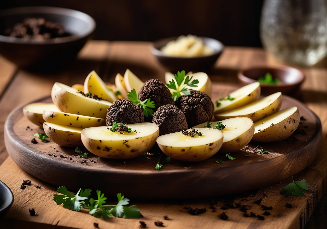 Potatoes with Black Truffle
