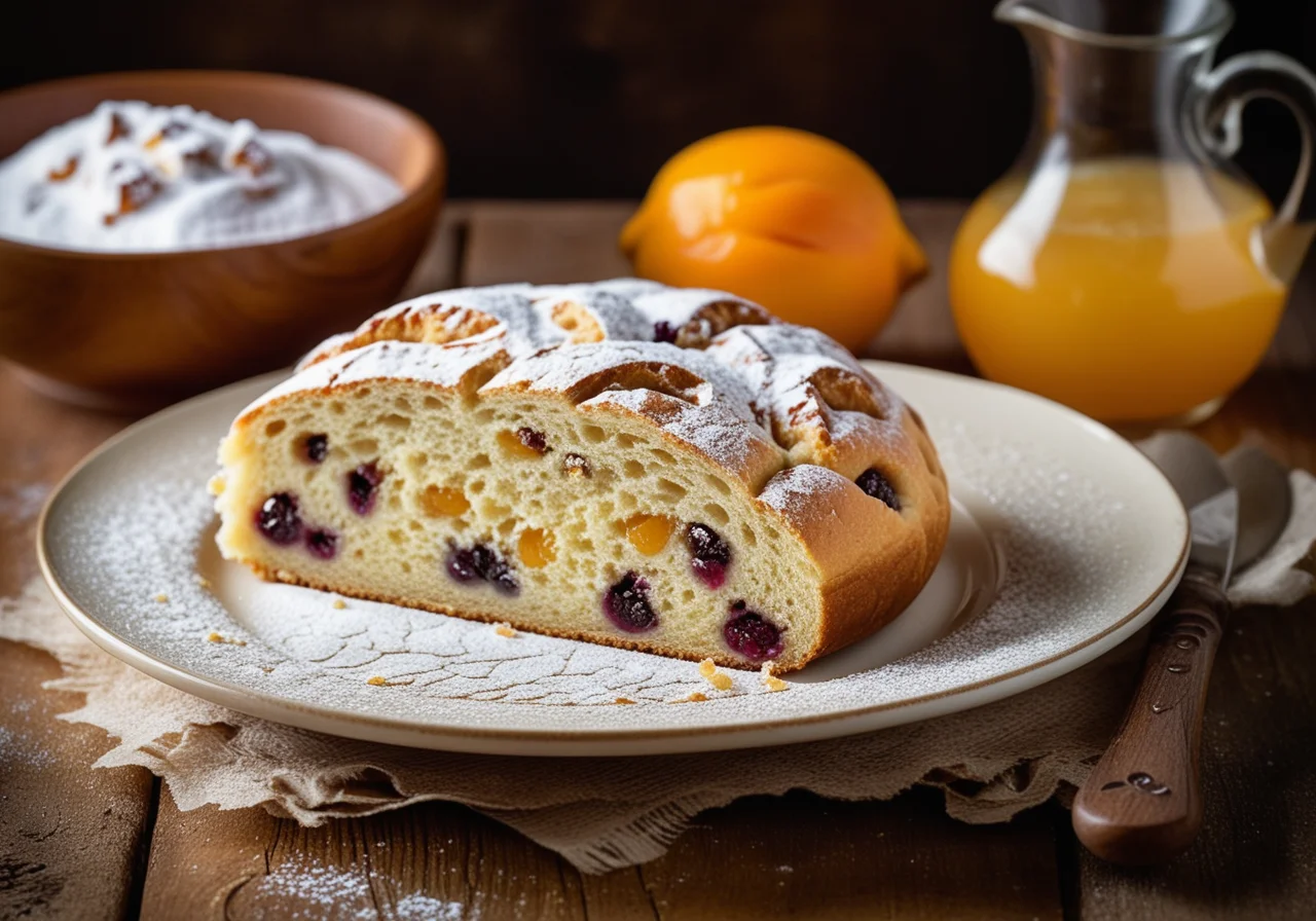 Quarkstollen with Apricots