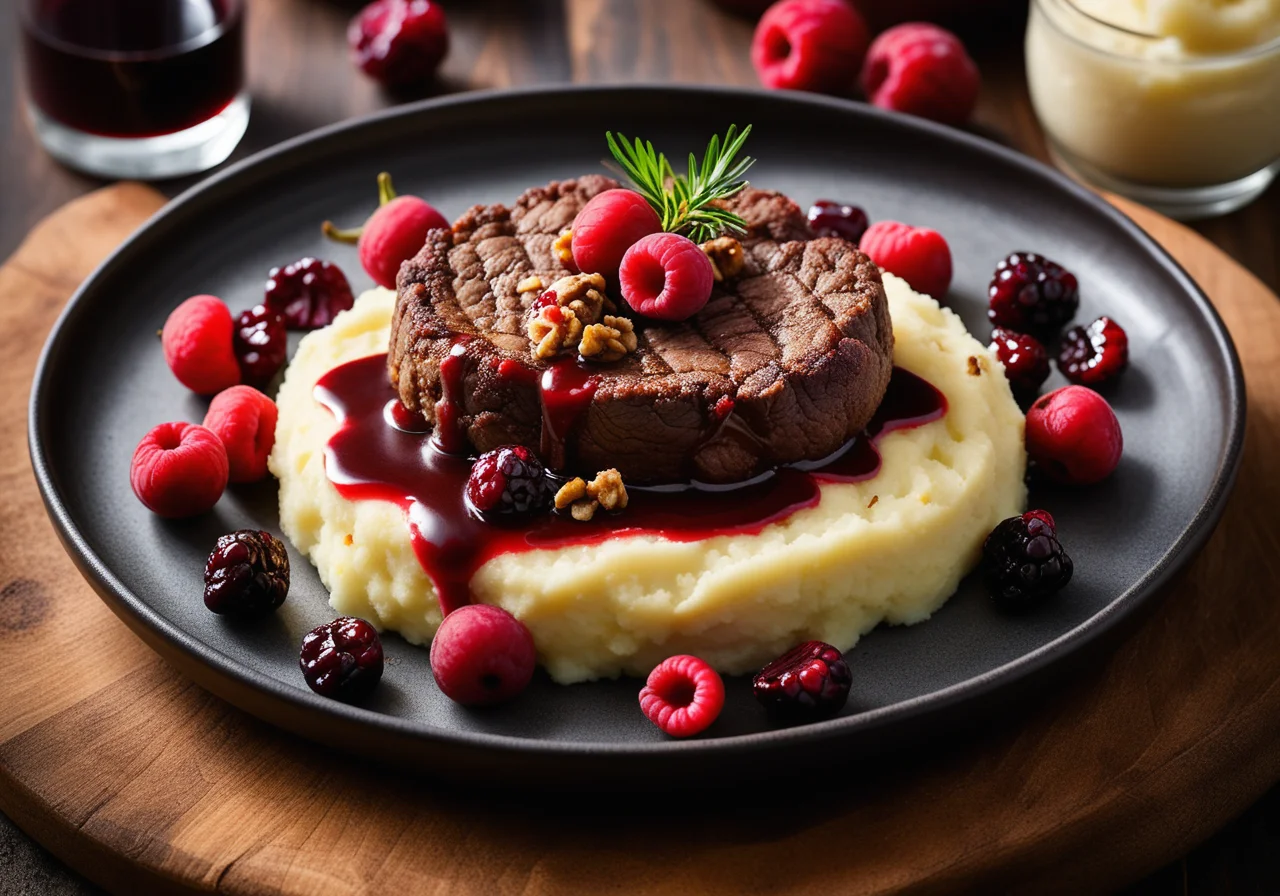 Venison Cutlet with Mash