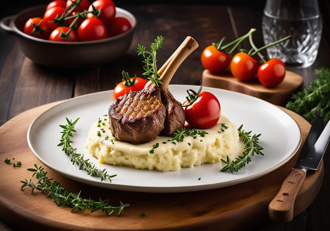 Lamb with Mashed Potatoes