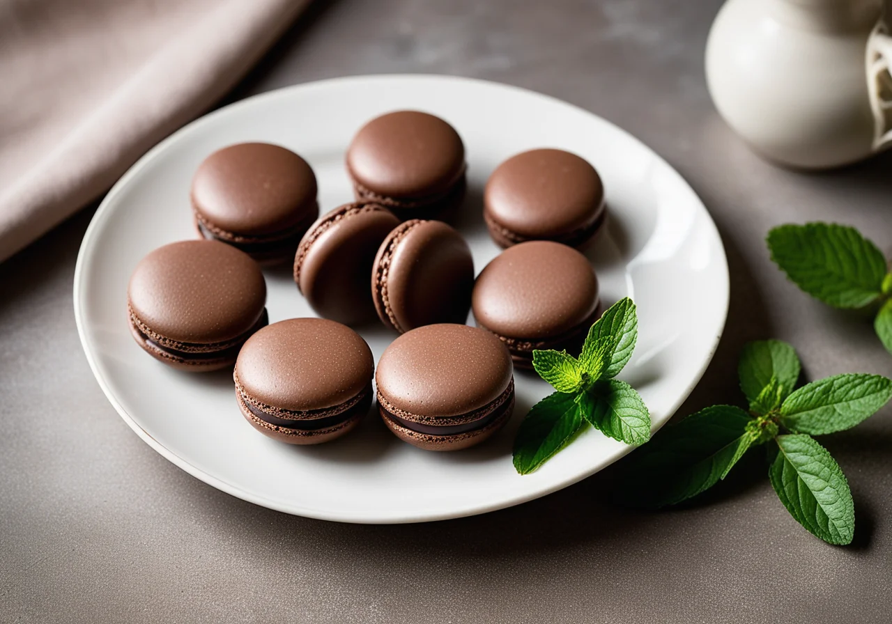 Chocolate Macarons