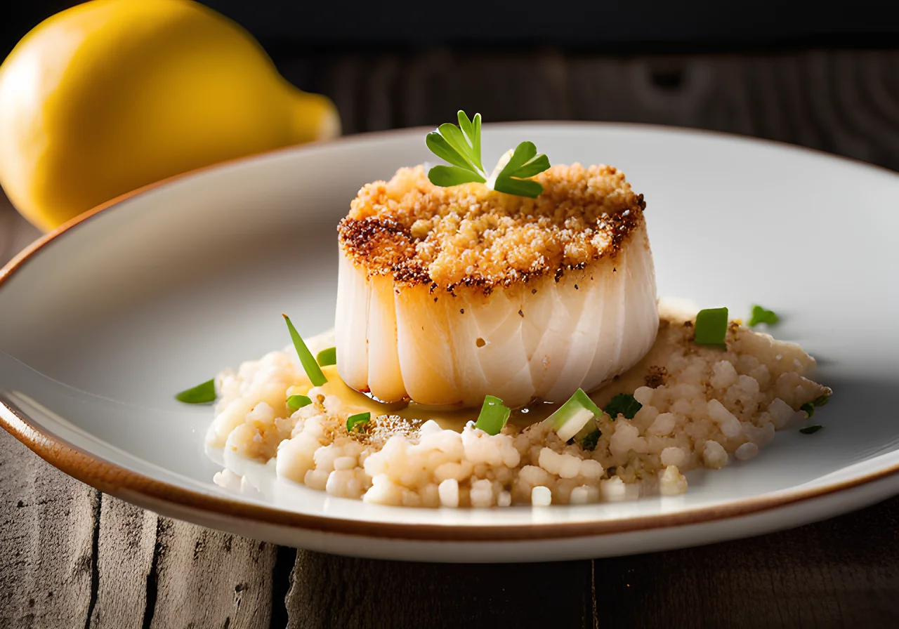 Scallops Baked with Breadcrumbs