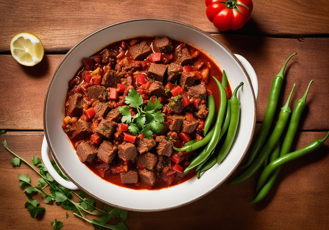 Chili Lamb Ragout with Mixed Beans
