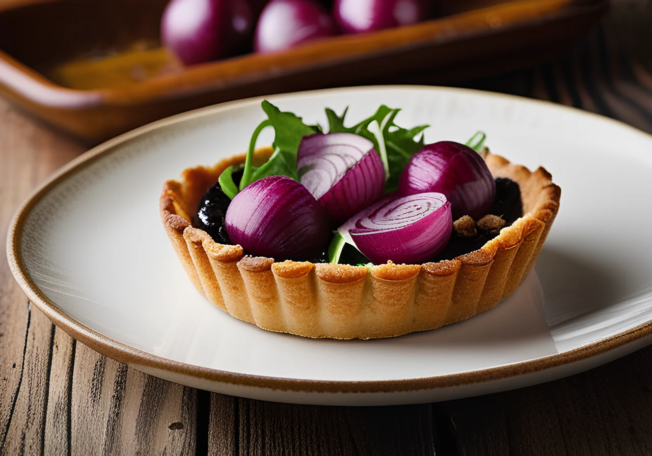 Small Tart with Red Onion