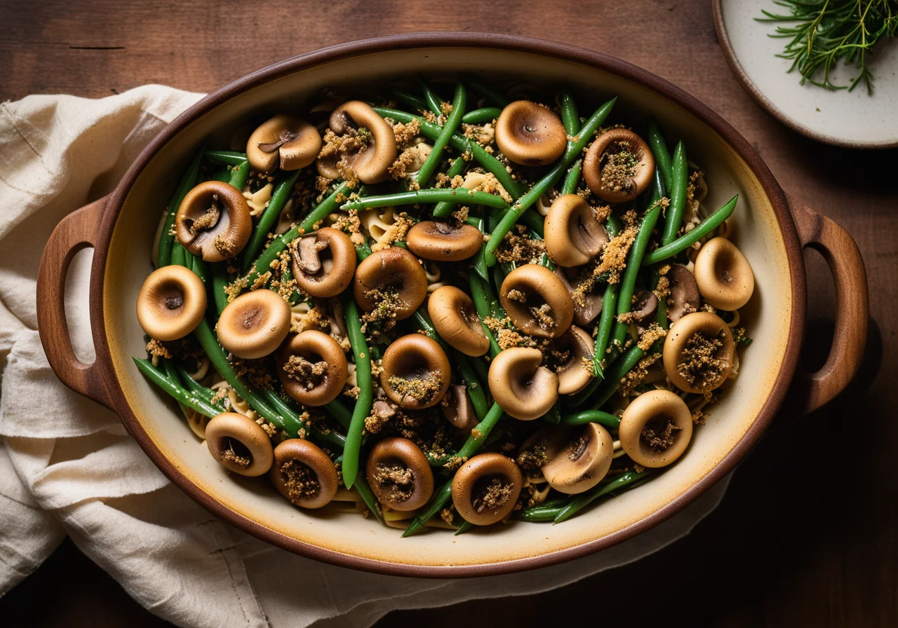 Mushroom and Green Bean Casserole