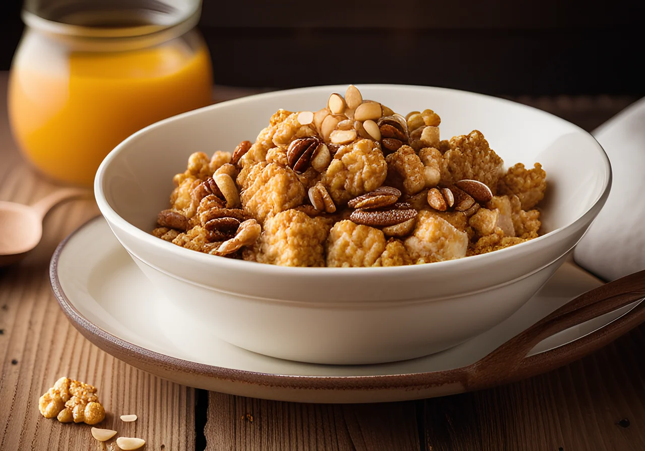 Yogurt Cream with Oats and Honey