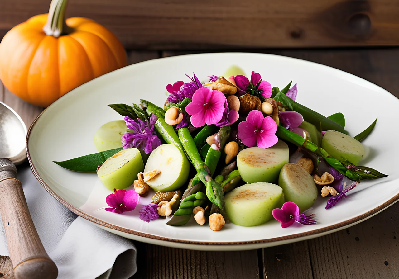 Spring Potato Salad with Asparagus and Wild Garlic