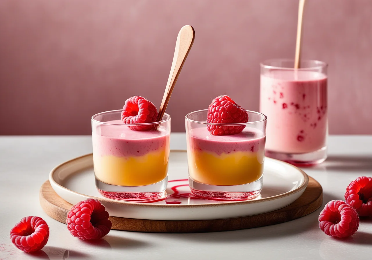 Raspberry Yogurt Ice