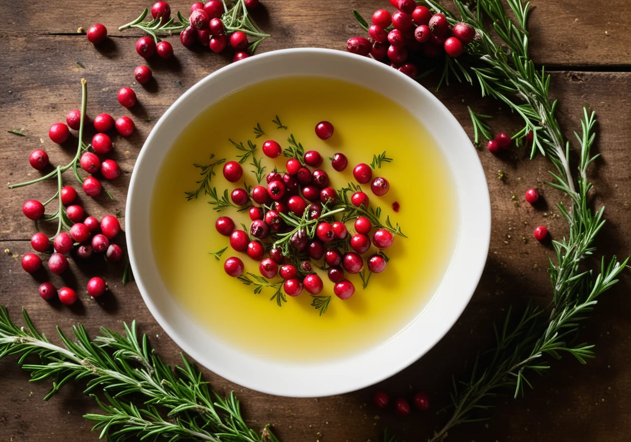Grape Seed Oil Dressing with Red Pepper and Herbs