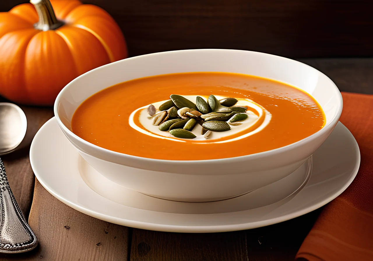 Pumpkin Soup with Tomatoes