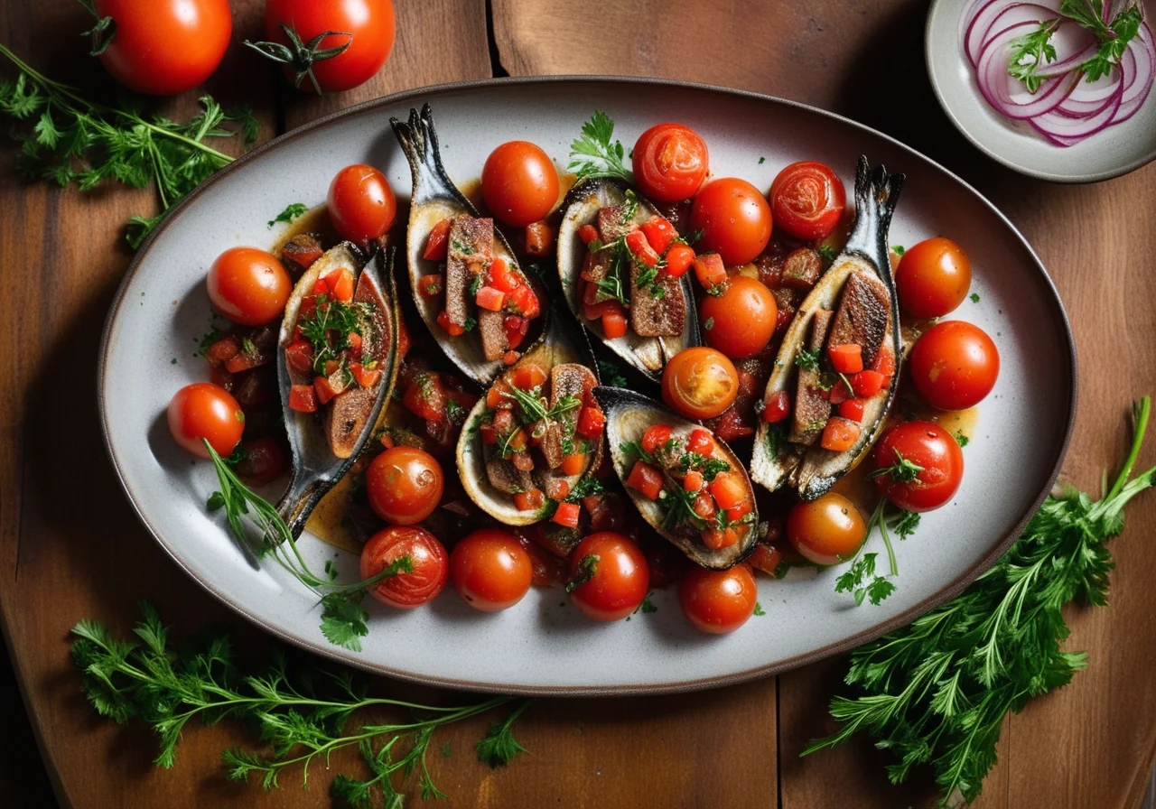 Sardines with Tomato Vegetables