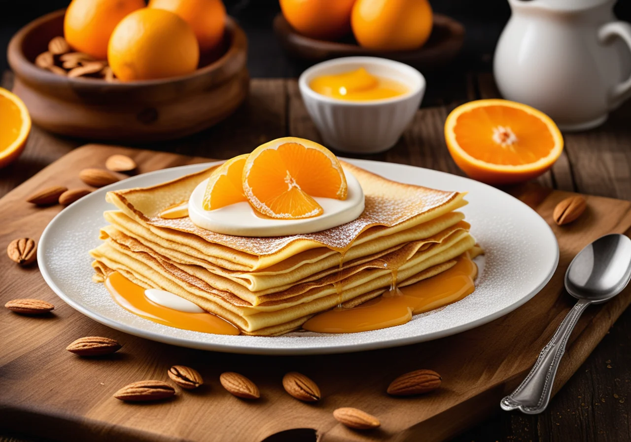 Baked Crêpes with Vanilla Cream