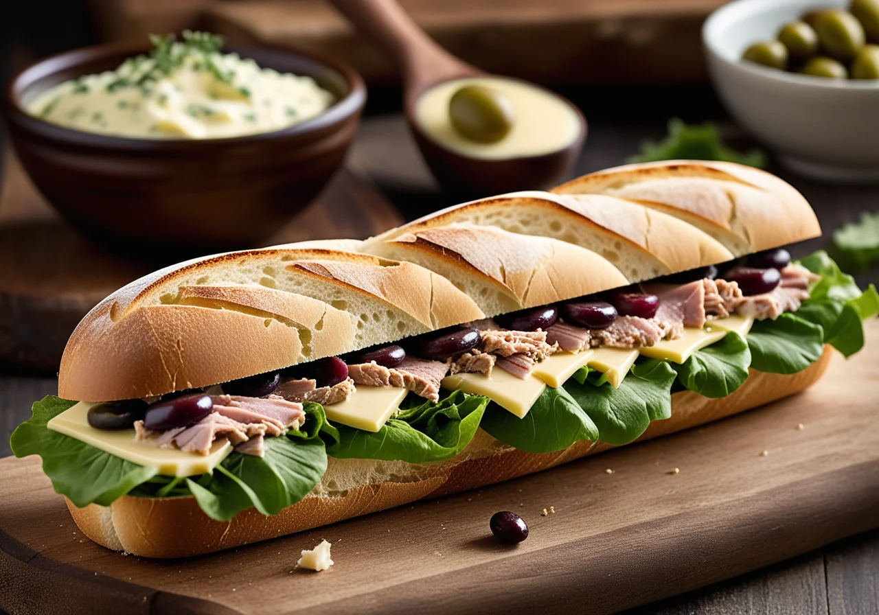 Baguette Sandwich with Tuna