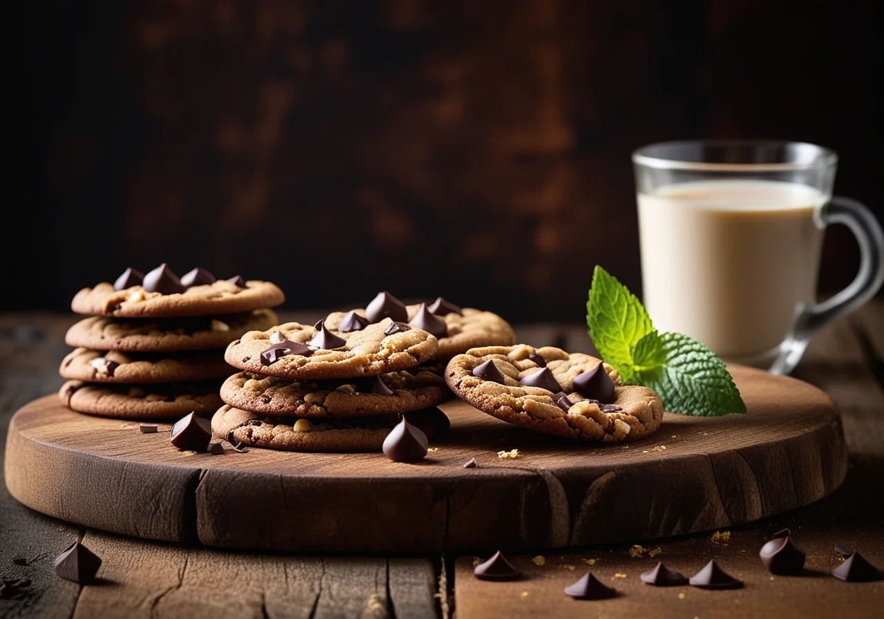 Chocolate Cookies with Nuts
