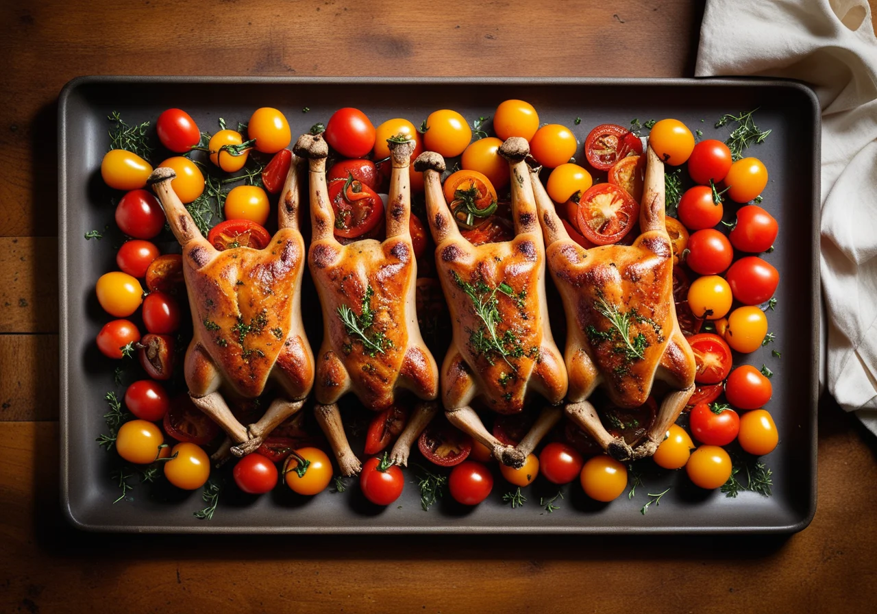 Herb‑Roasted Rabbit Legs with Vegetables
