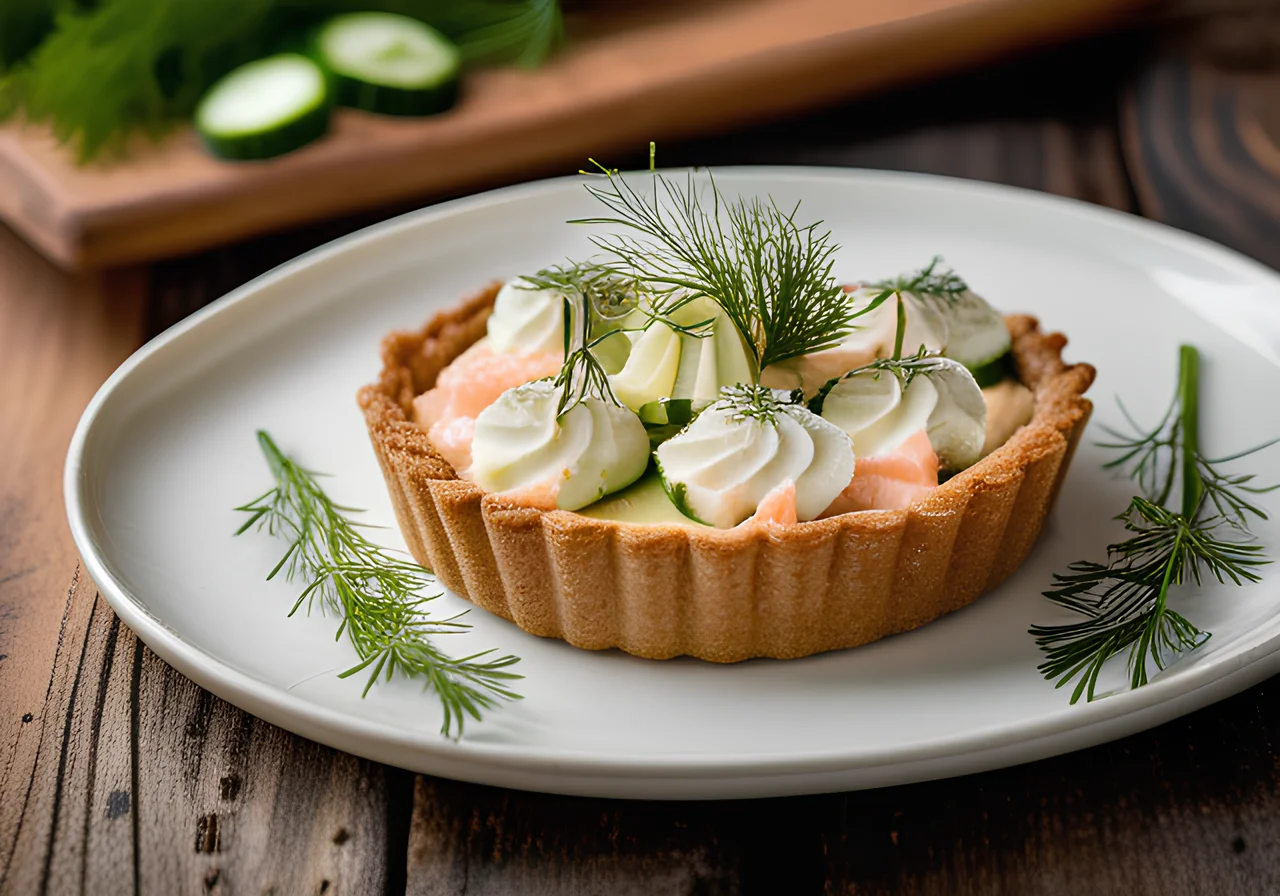 Salmon Cream Cheese Tart
