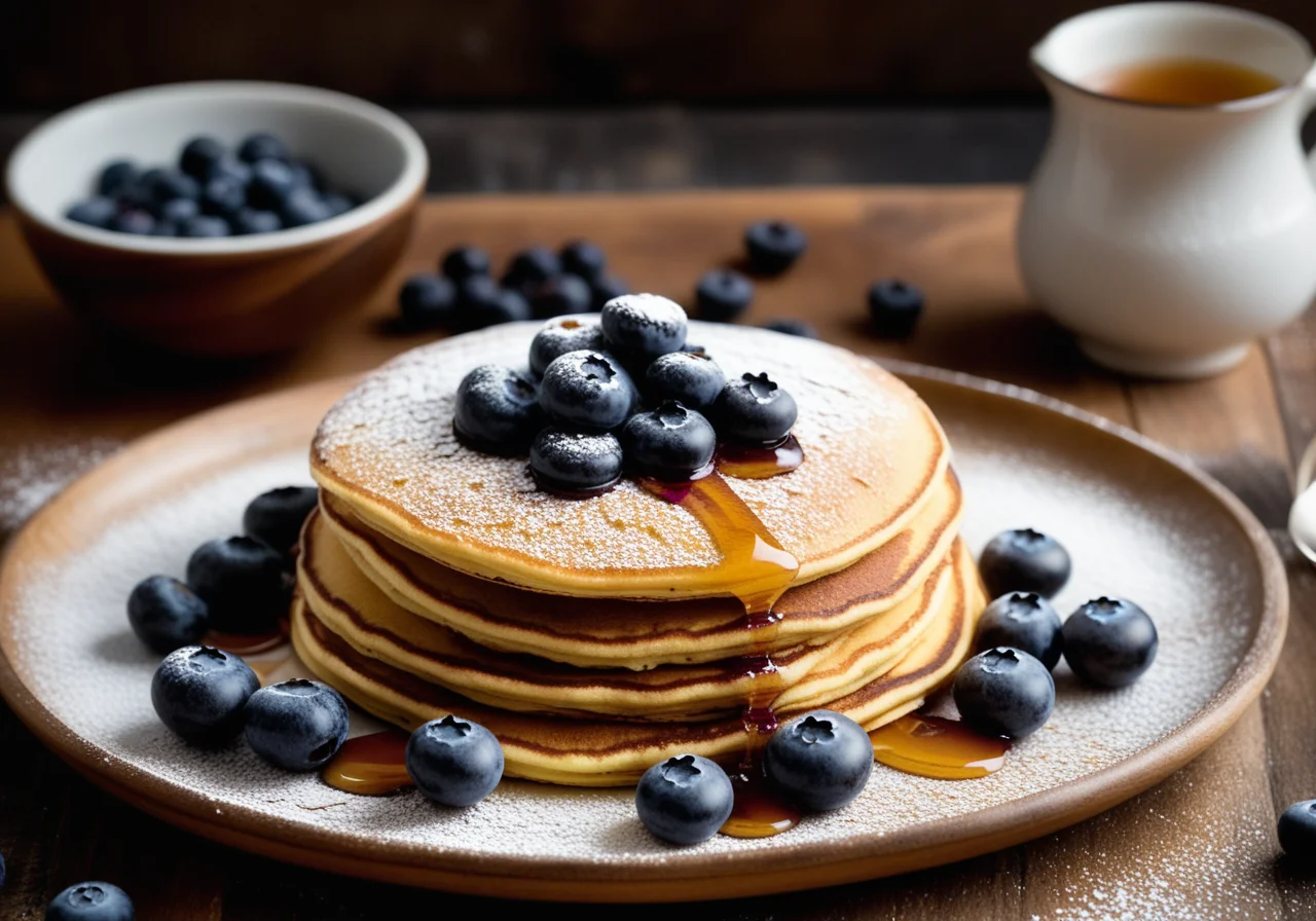 Matcha Ricotta Pancakes