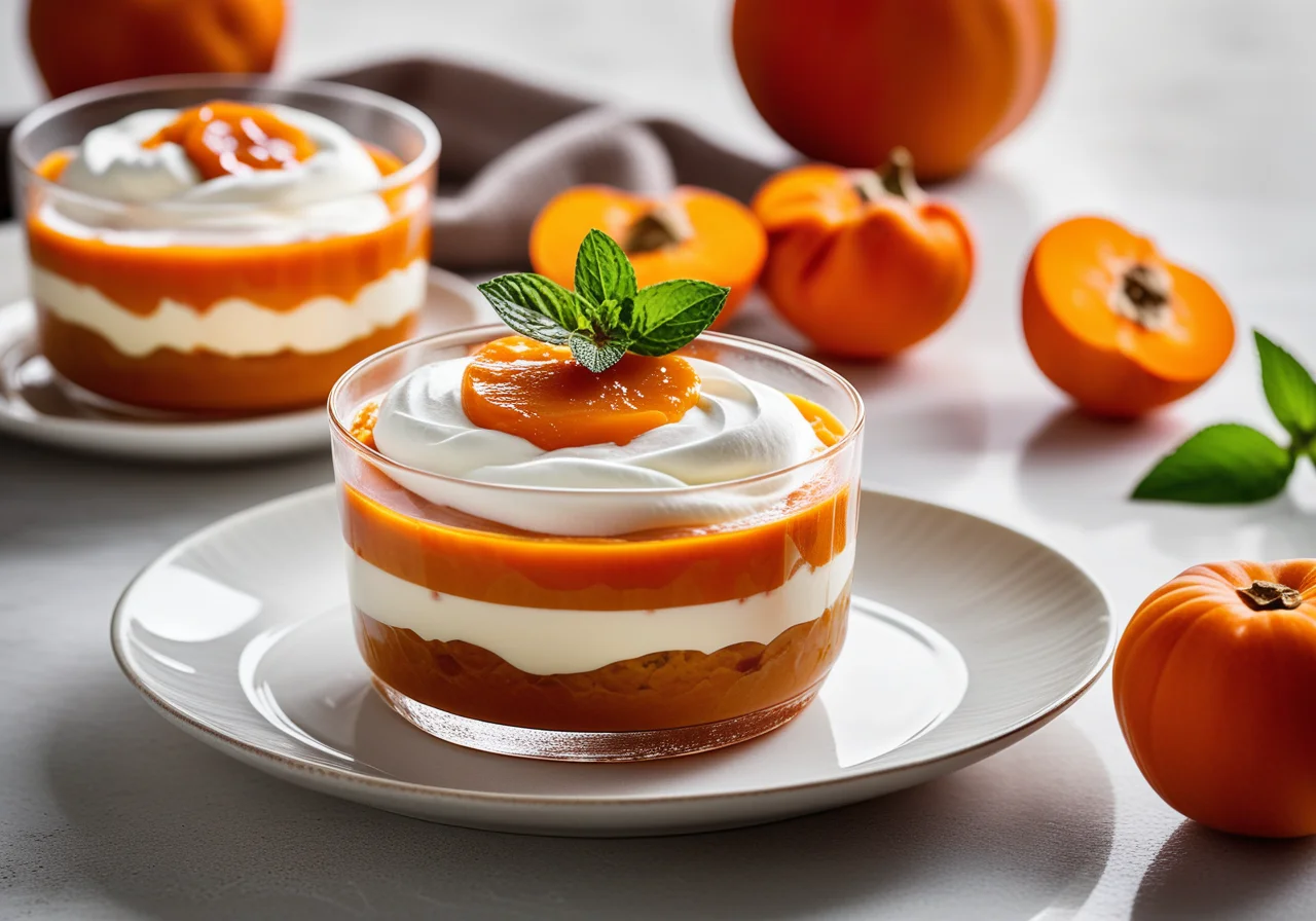 Persimmon‑Pumpkin Jam with Yogurt