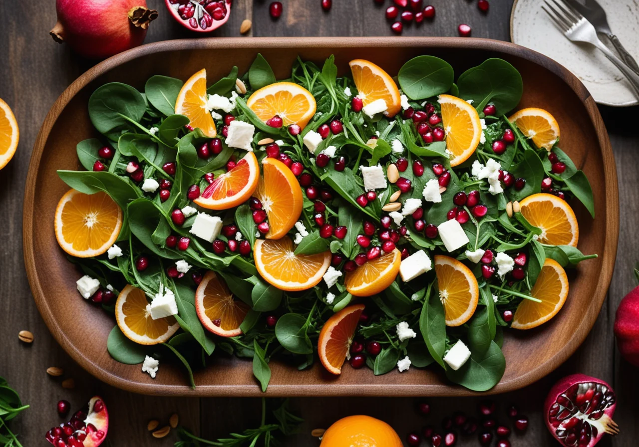 Winter Leaf Salad
