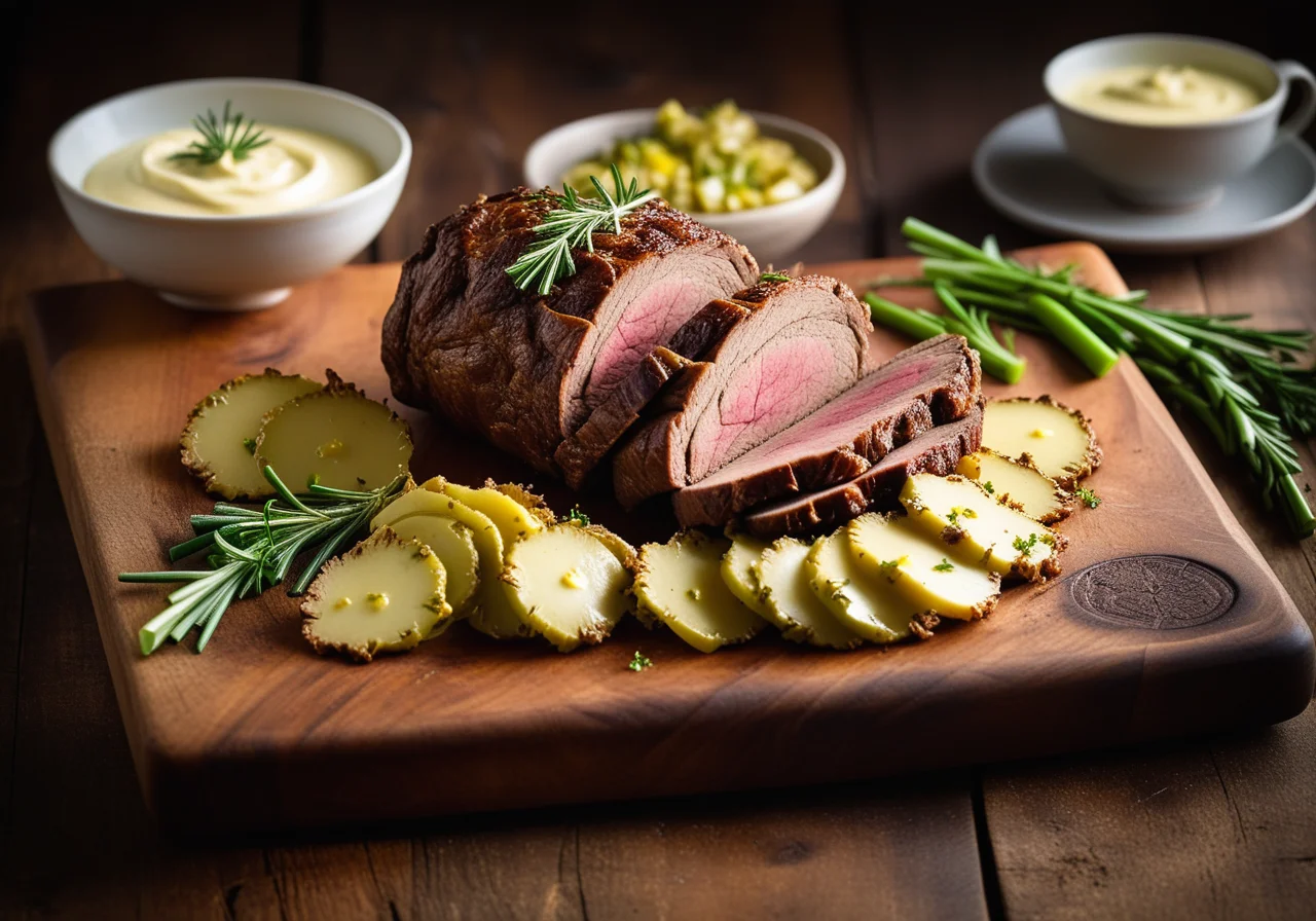 Lamb Roast with Celery Cream