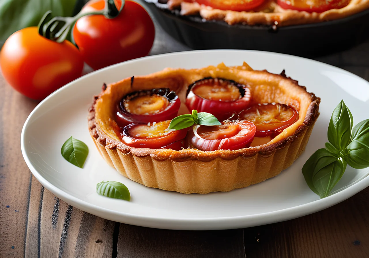 Onion and Tomato Tart