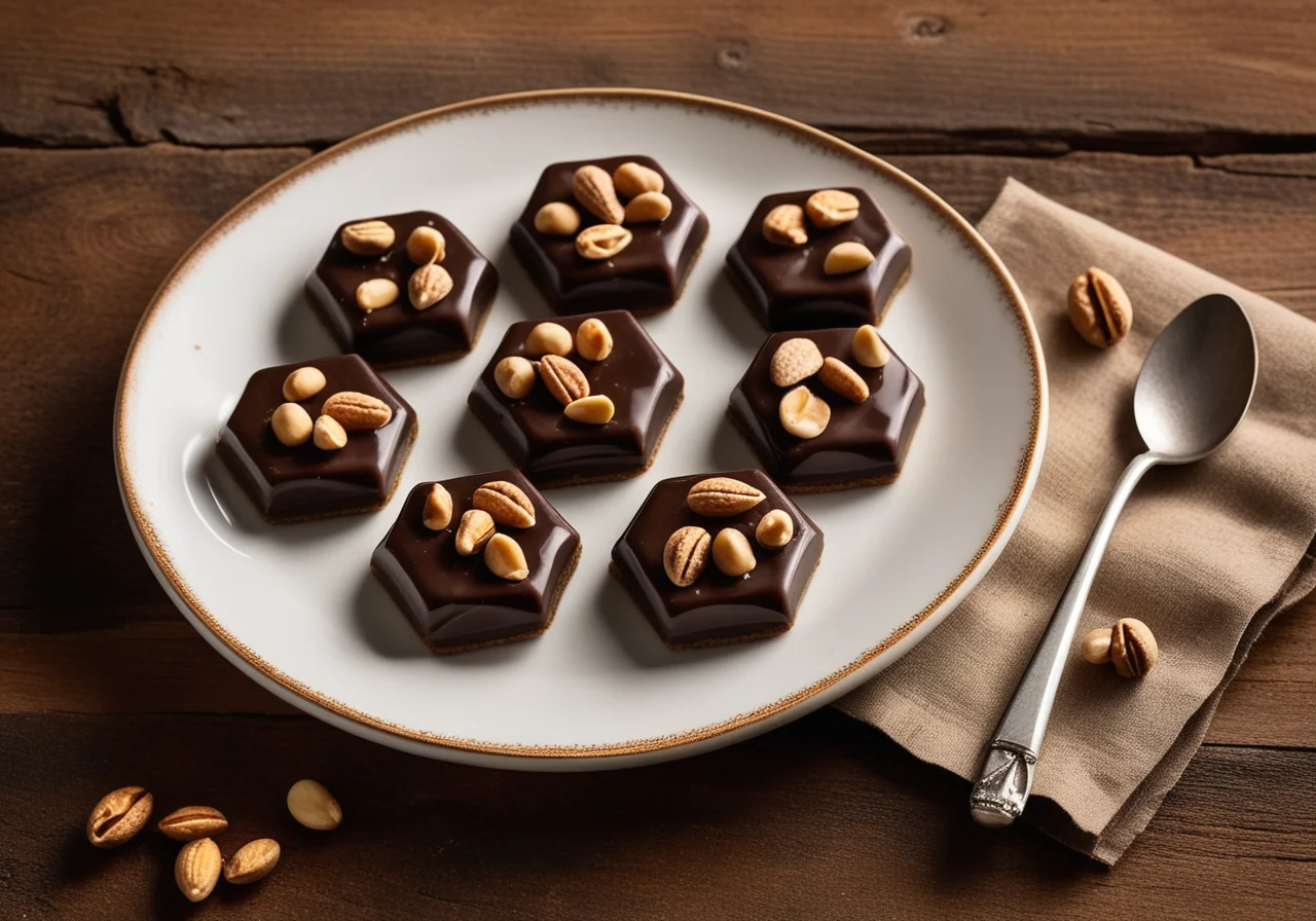 Peanut Chocolate Diamonds