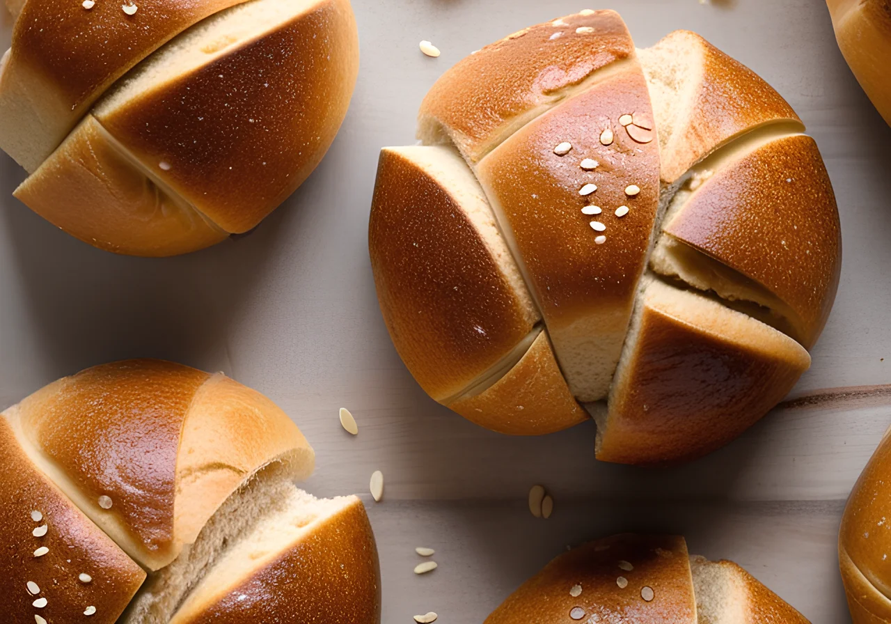 Whole Grain Rolls without Yeast