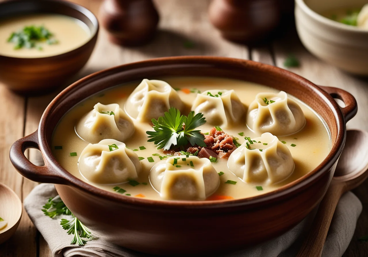 Soup with Bacon Dumplings