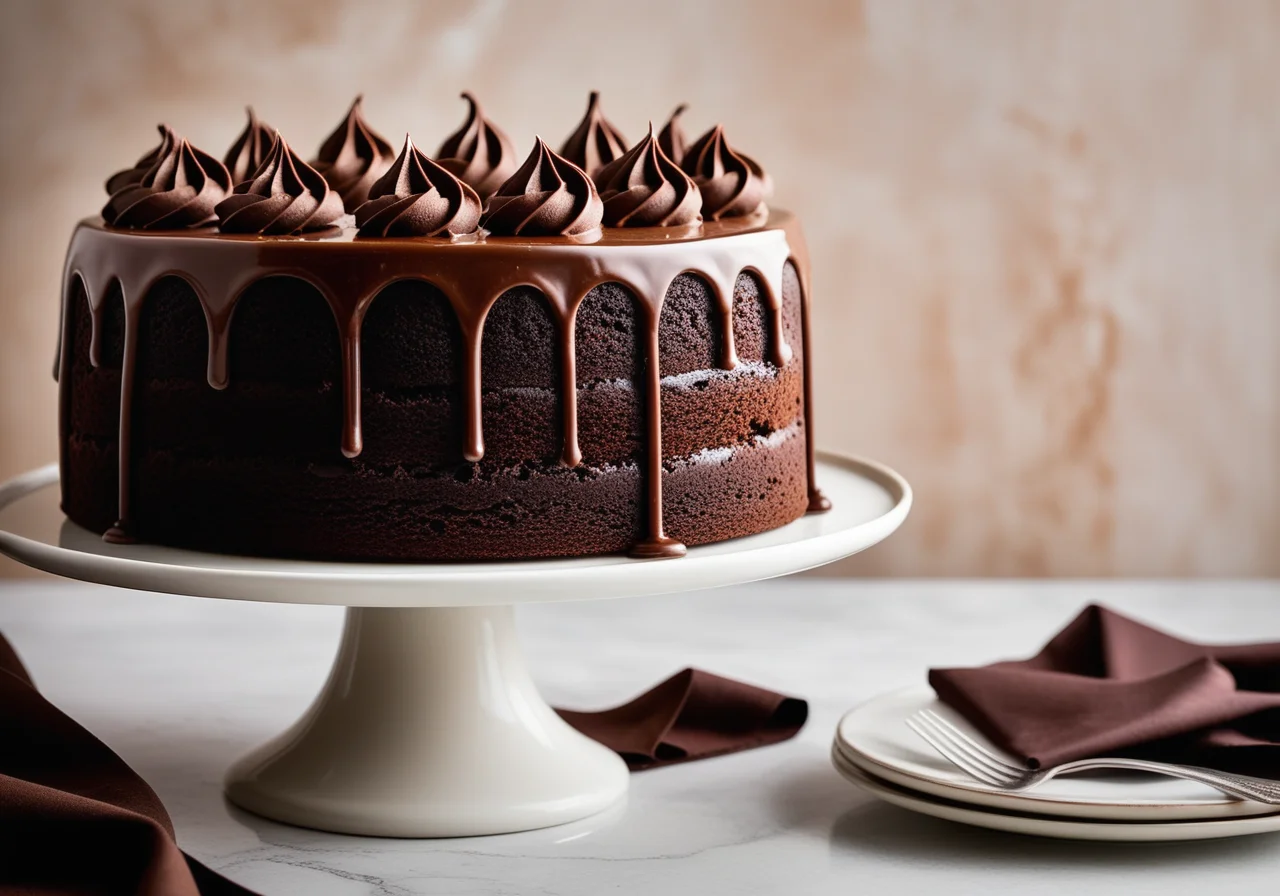 Chocolate Cake with Rum