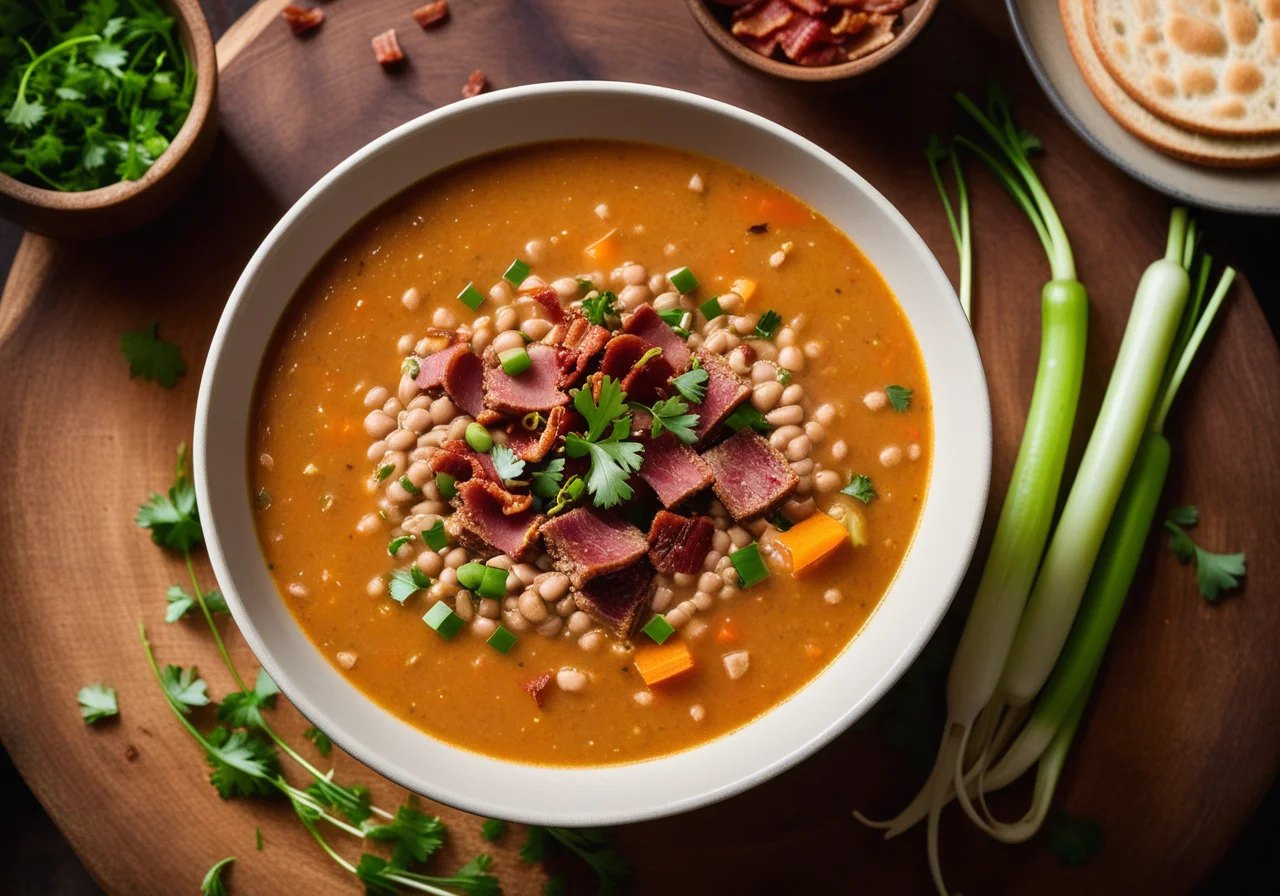 Hearty Lentil Soup with Bacon