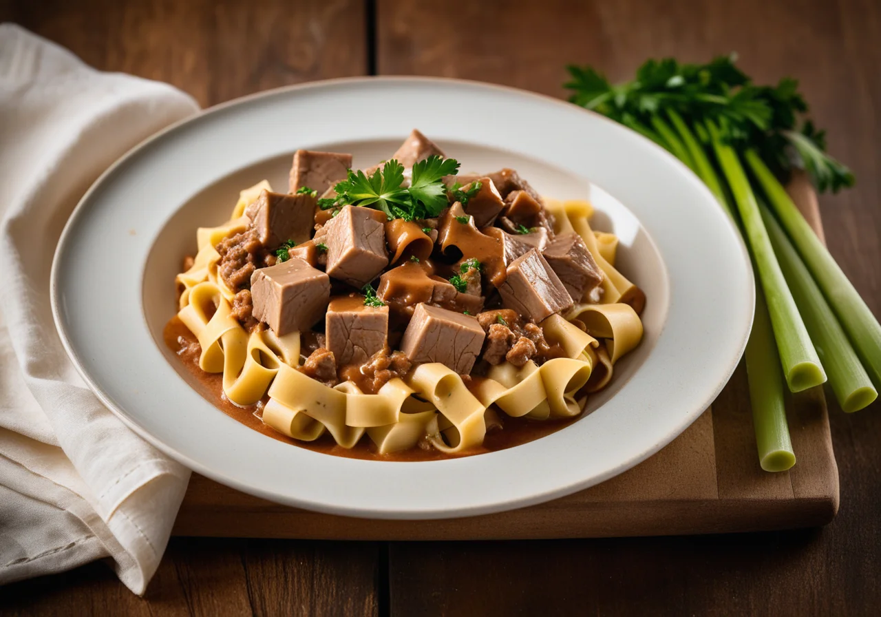 Veal Ragout with Pasta