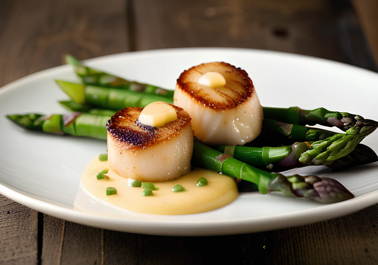 Scallops with Asparagus