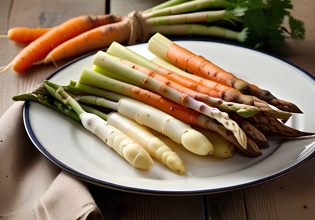 White Asparagus in Paper Packets