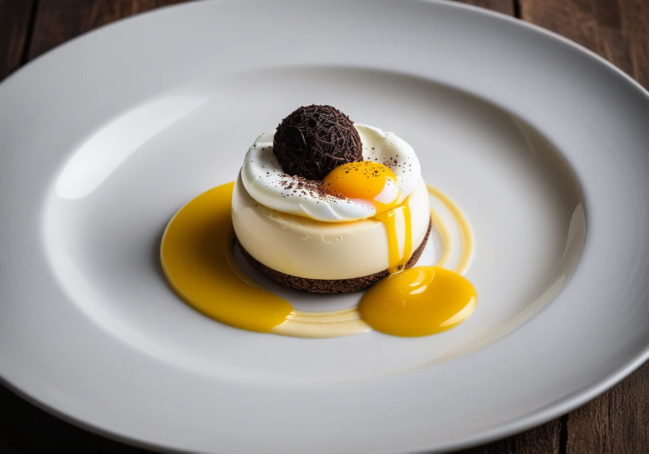 Lost Egg with Parsnip Mousse and Black Truffle