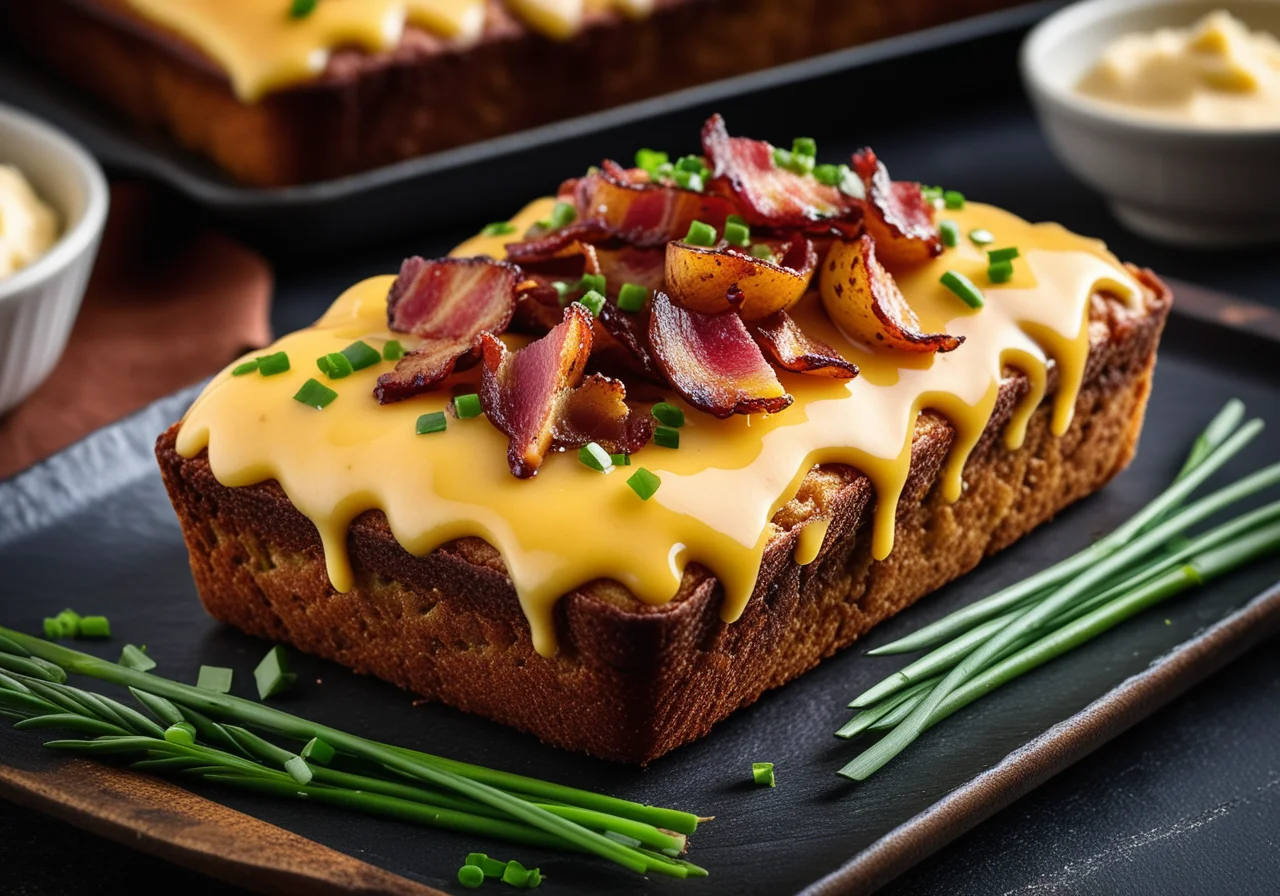 Pikanter Kartoffelkuchen mit Speck