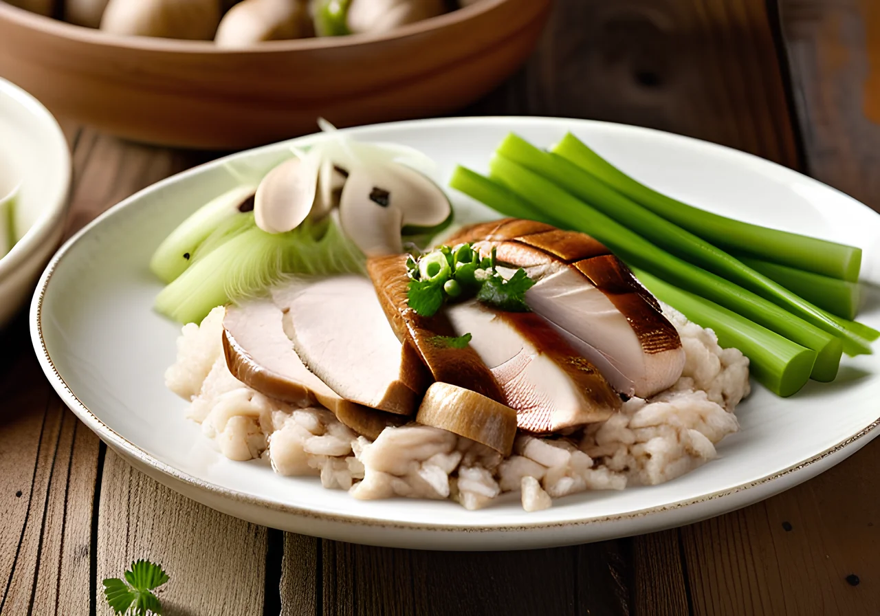Sliced Turkey with Mushrooms
