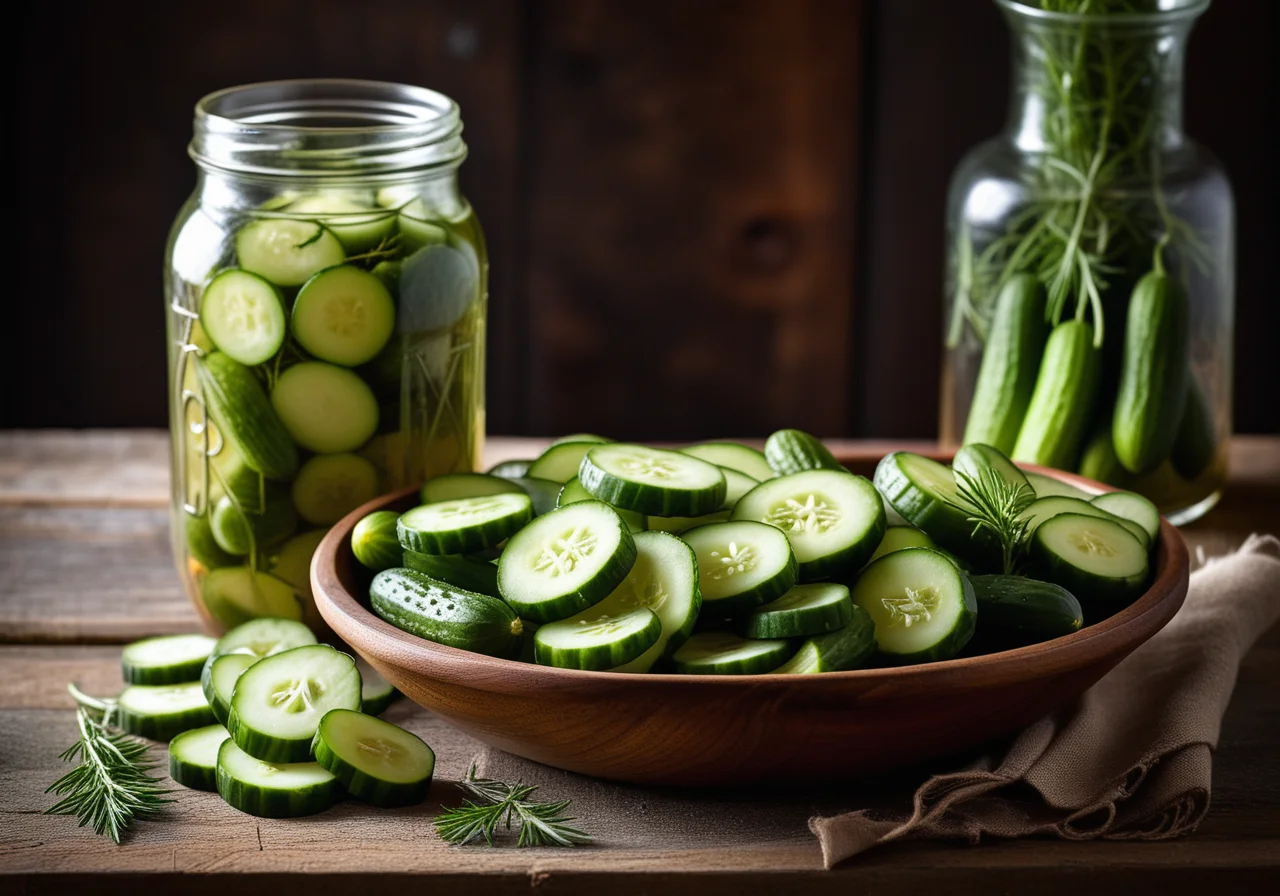 Pickled Salted Cucumbers