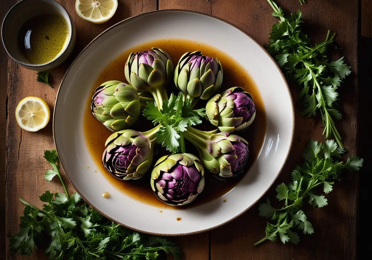 Artichokes in Sherry Sauce