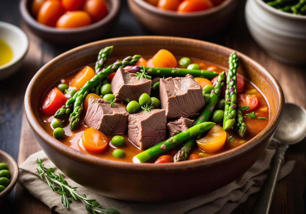 Navarin of Lamb with Peas and Beans