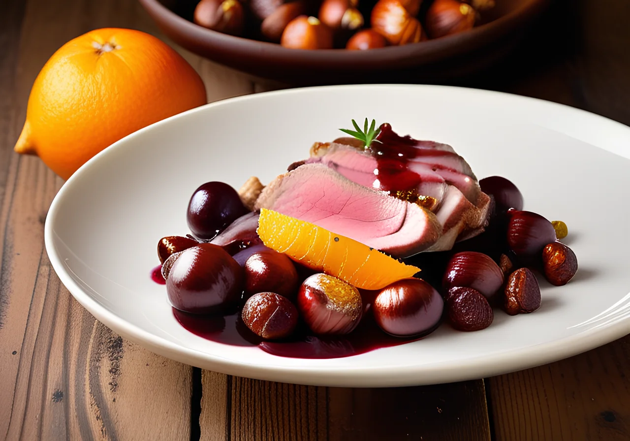 Duck Breast with Chestnuts