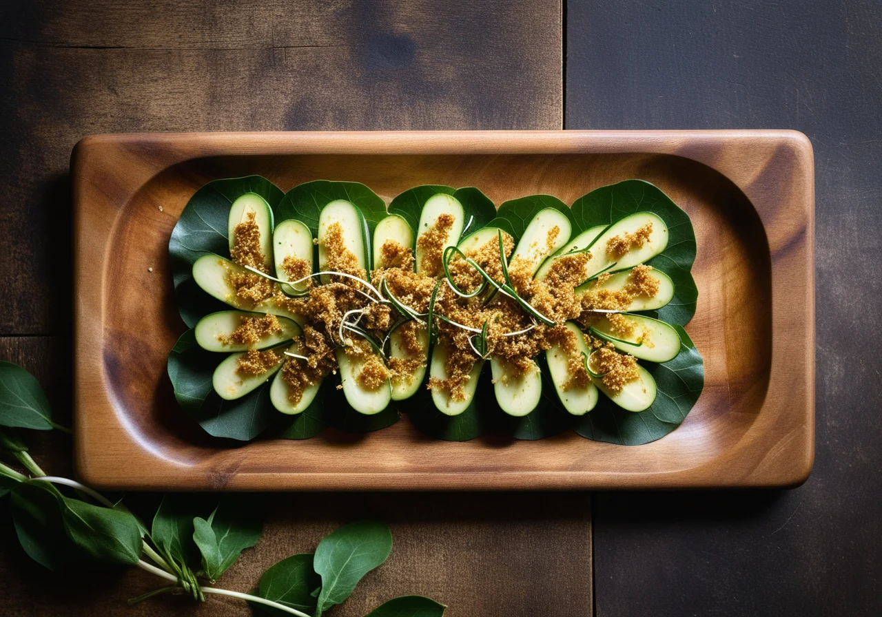 Goat Cheese Wrapped in Zucchini