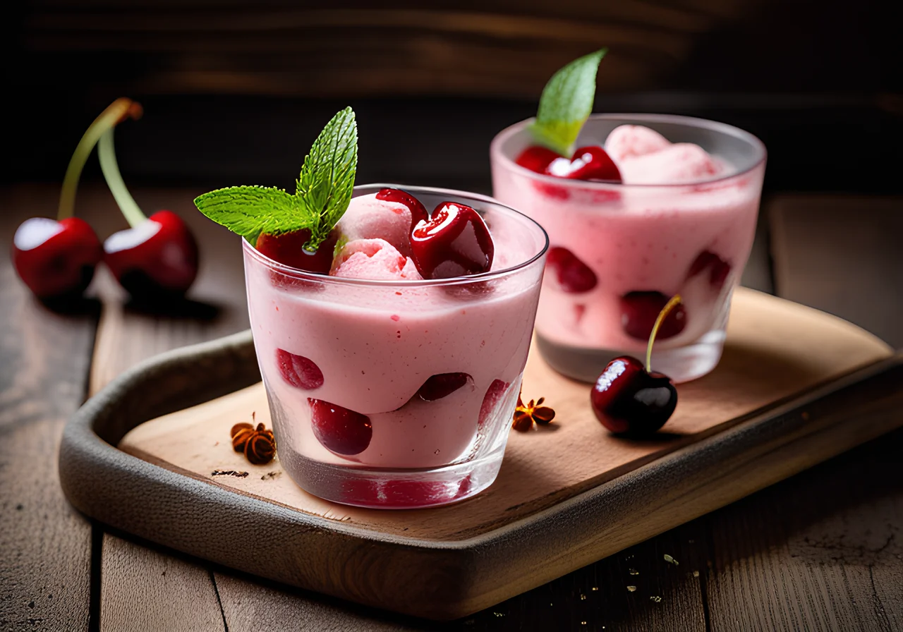 Cherry Yogurt Ice